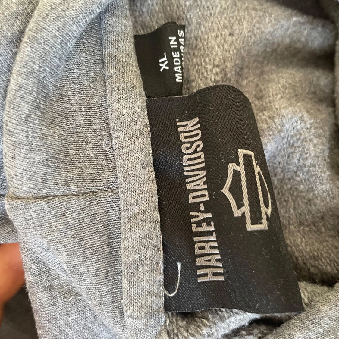 Grå Harley-Davidson hoodie XL - 2