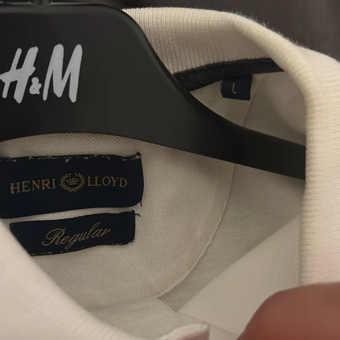 Vit piké från Henri Lloyd med tryck - 1