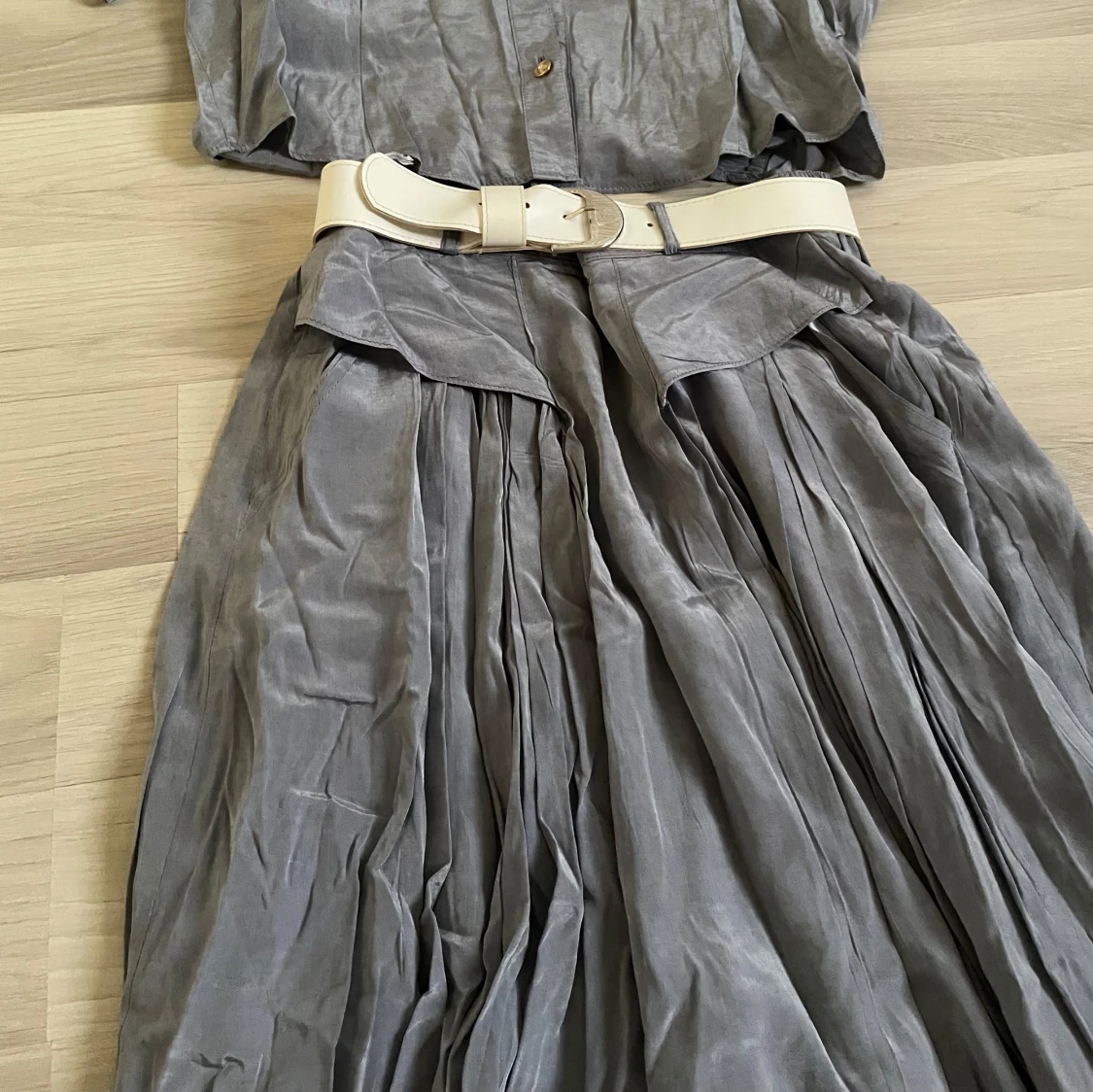 Vintage set med vit bälte - 1