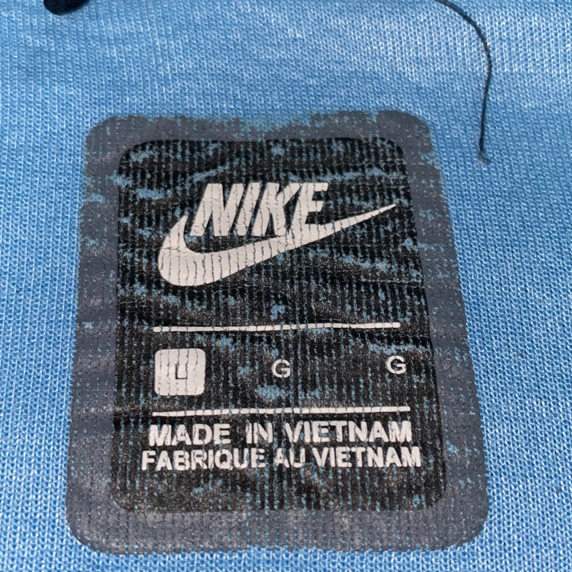 Nike vindjacka med huva, blå/vit - 2