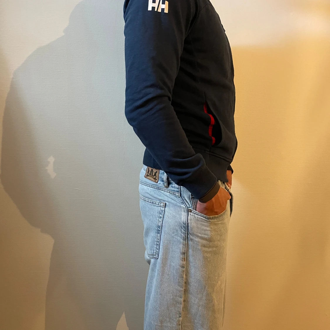 Marinblå zip hoodie Helly Hansen M - 1