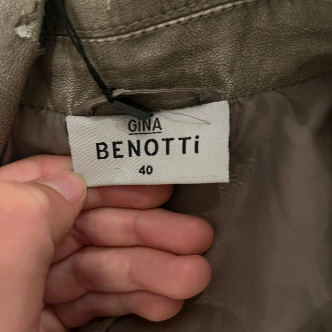 Olivgrön bikerjacka från Gina Benotti - 3