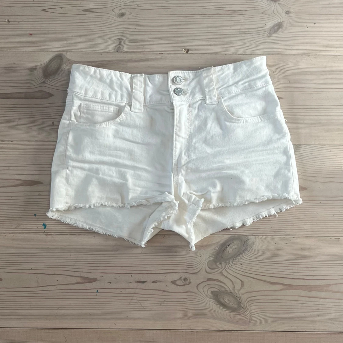 Vita jeansshorts - 2