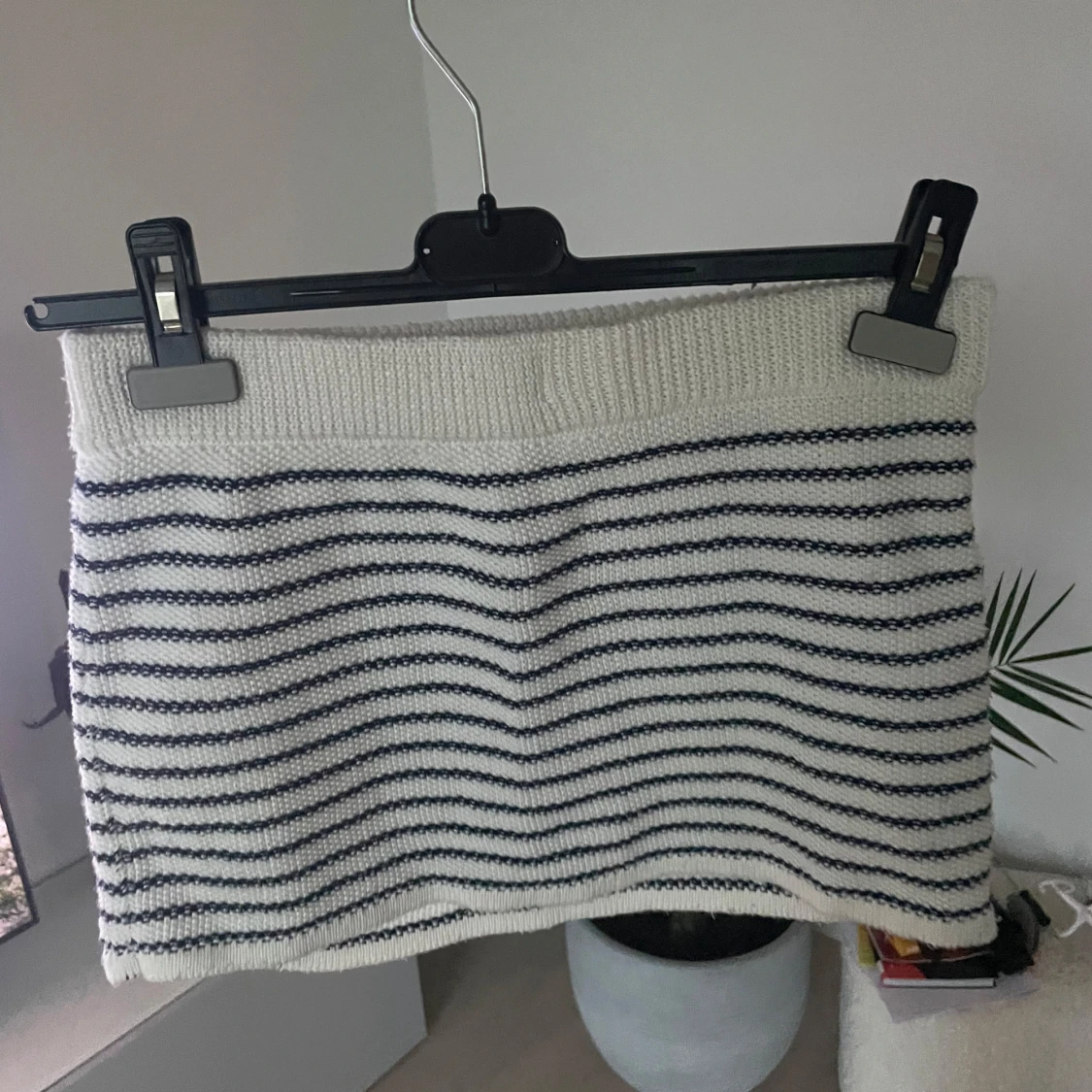 Vit och marinblå randig minikjol Oysho - 1