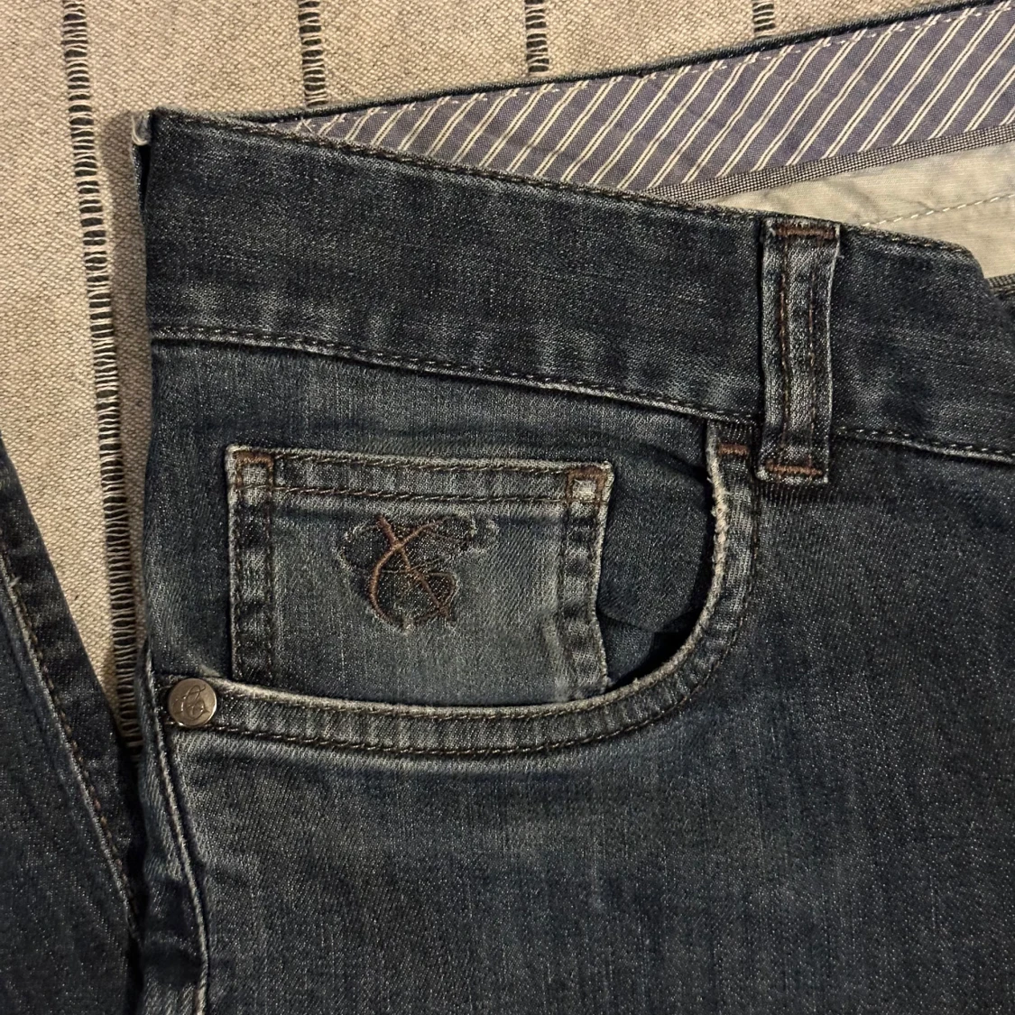 Canali mörkblå jeans – strl 50 - 2