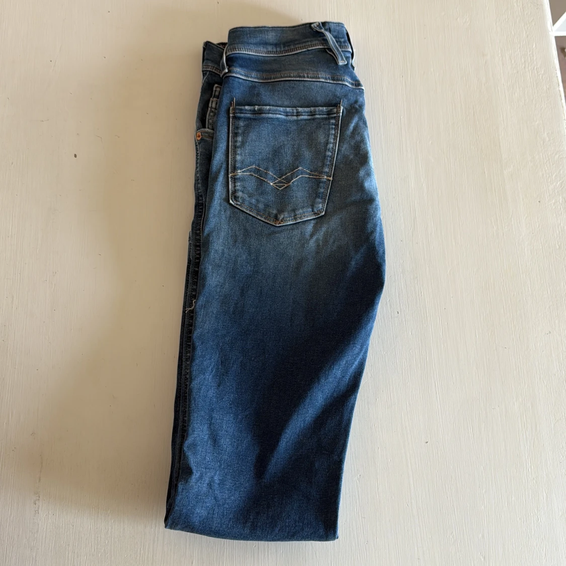 Replay Anbass blå slim jeans, stl 29