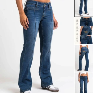Blå bootcut jeans - Snygga bootcut jenas från madlady som är använda fåtal gånger, ny pris 799