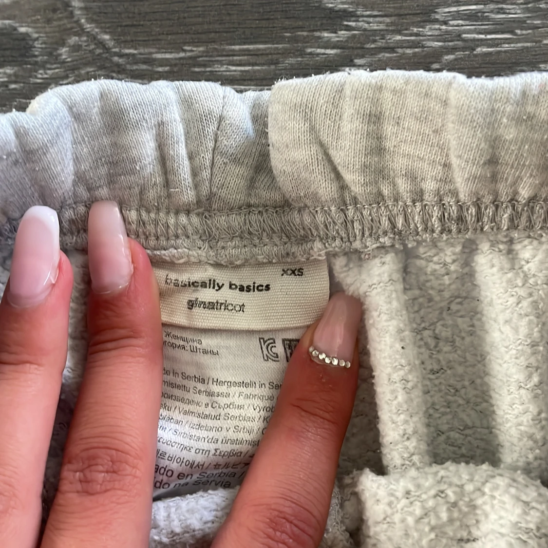 Grå mjukisbyxor från Gina Tricot XXS - 1