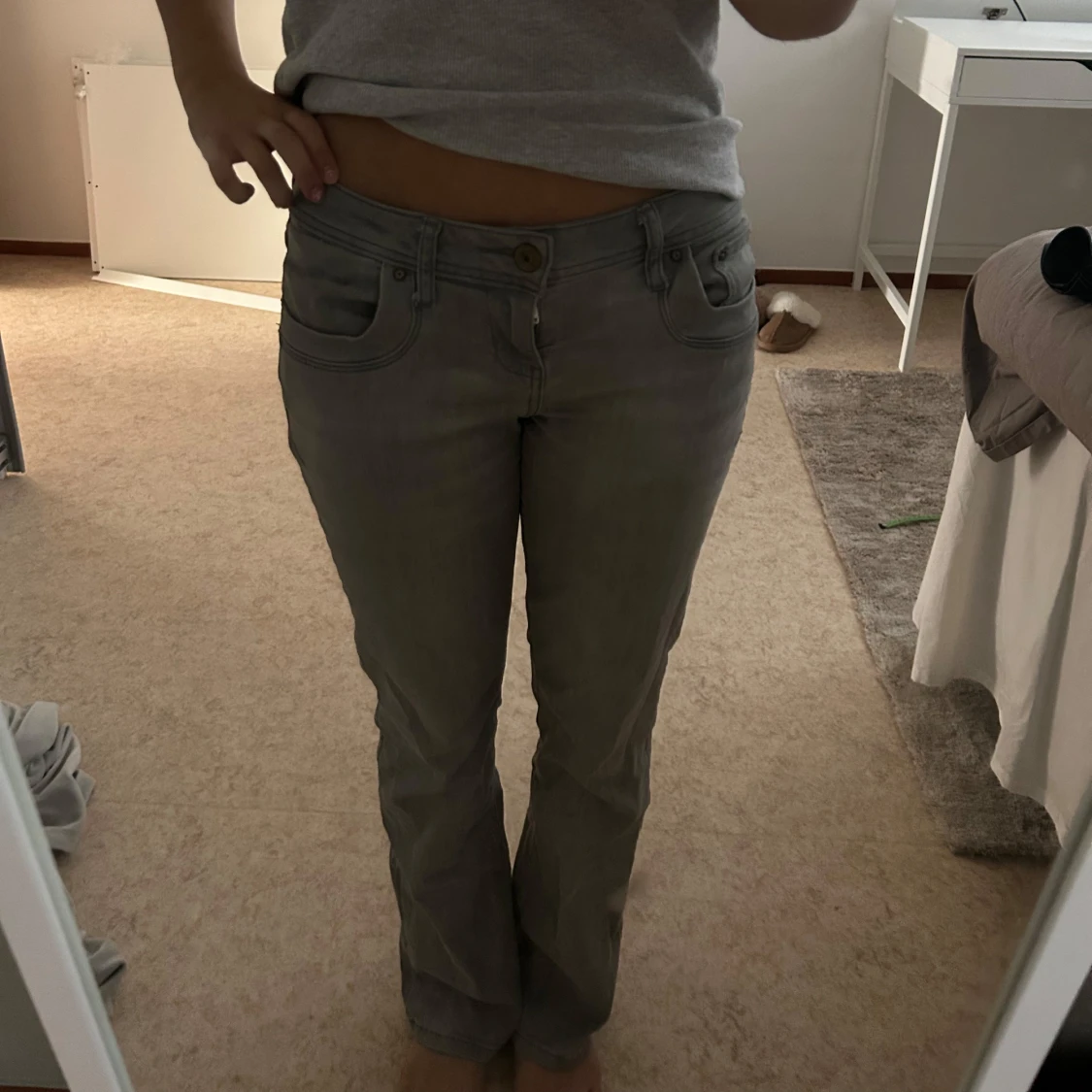 Lågmidjade jeans