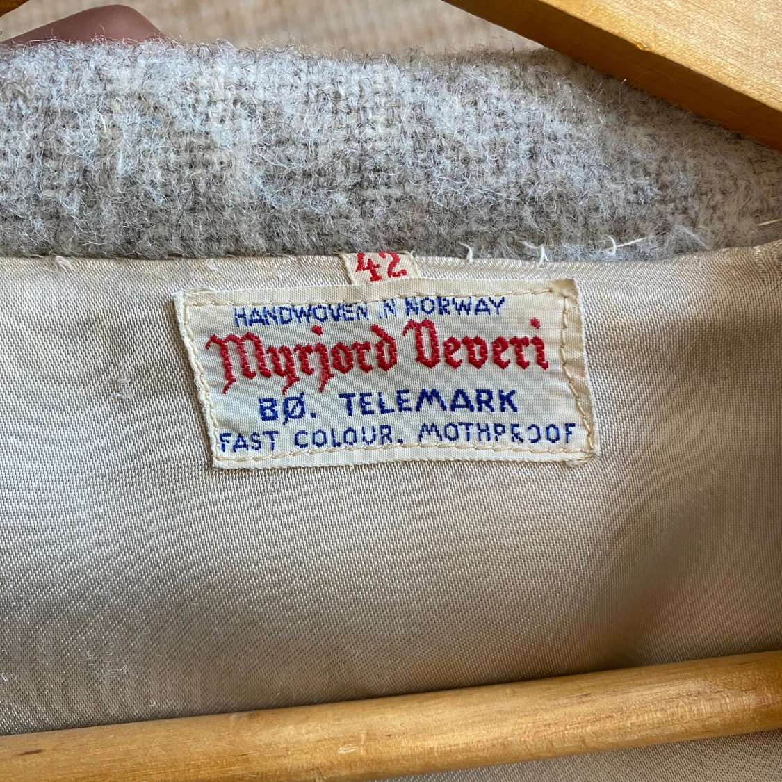 Handvävd jacka/kofta i ull - 3