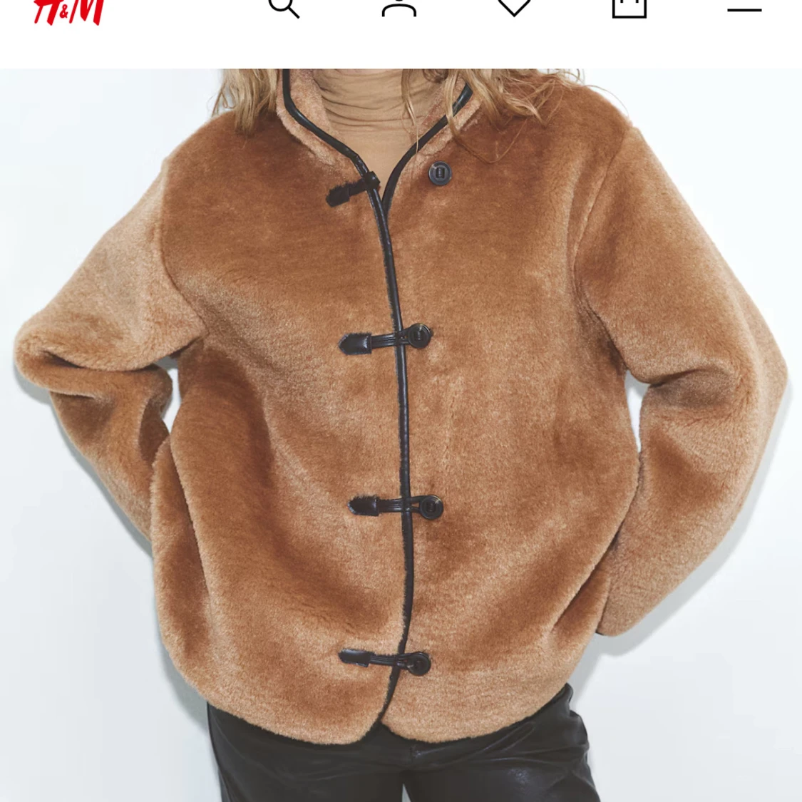 SÖKER!!!Brun teddyjacka från H&M
