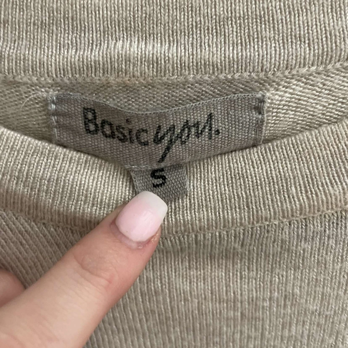 Beige långärmad tröja från Basic You - 2