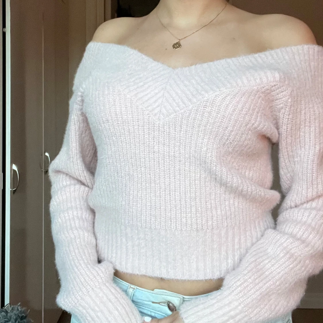 Off shoulder tröja - 2