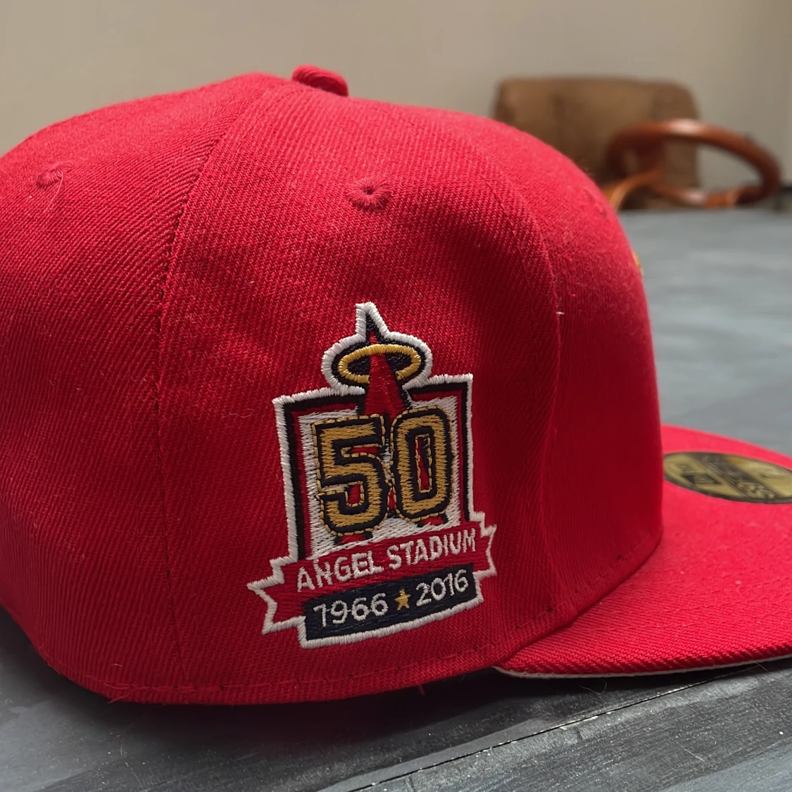 Röd keps från New Era 59FIFTY Los Angeles Angels - 2