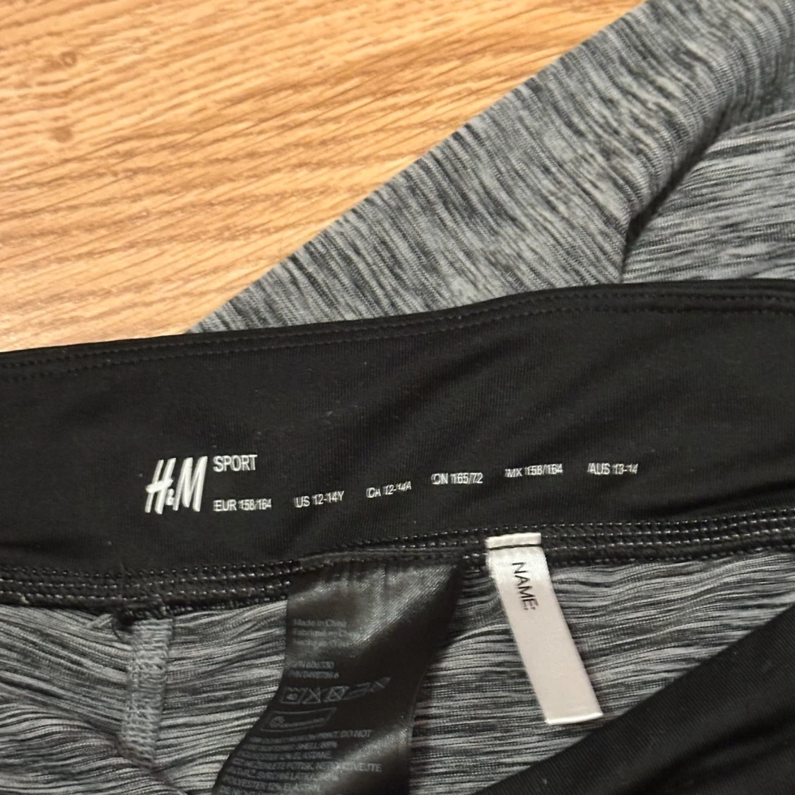 Gråmelerade leggings från H&M Sport - 2