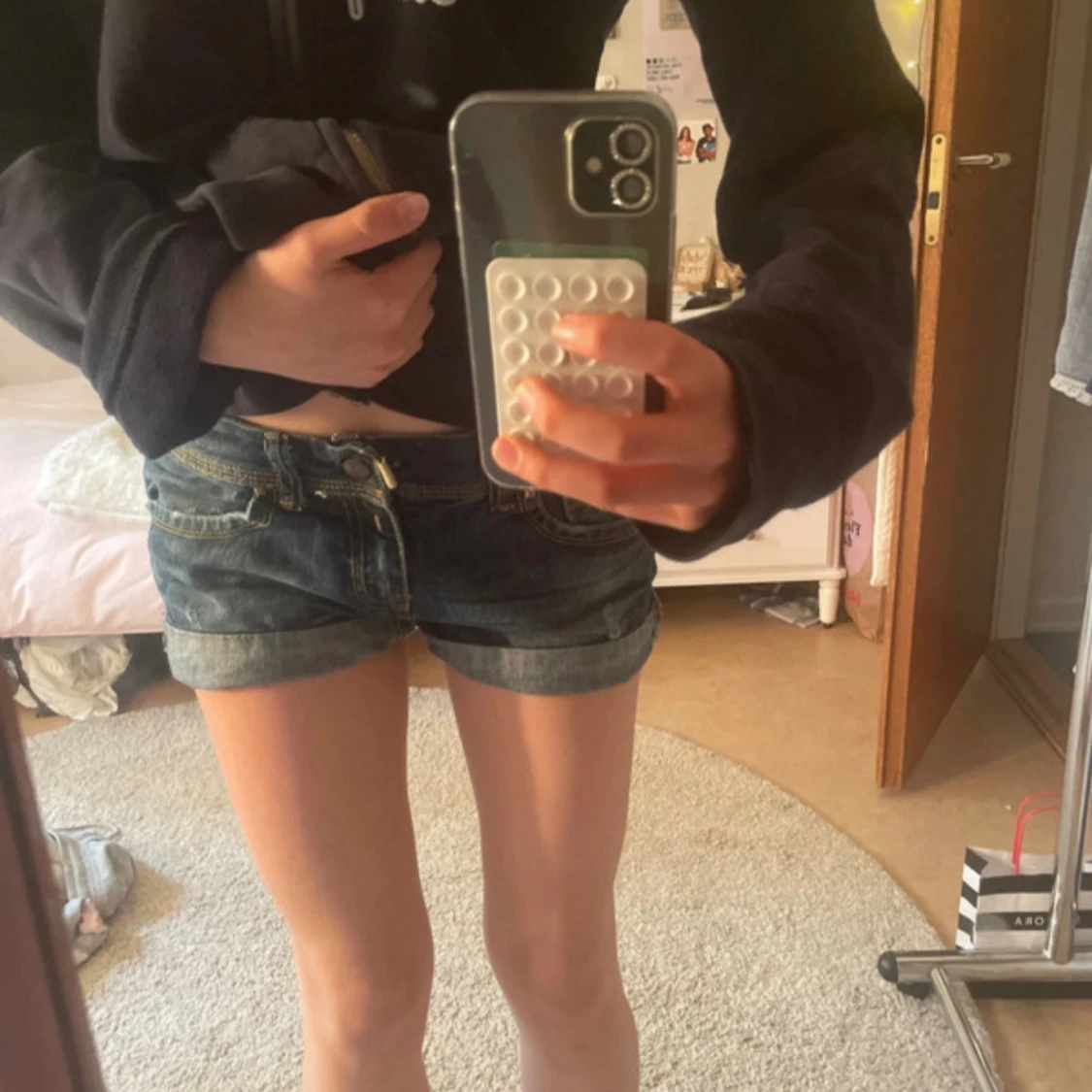 Blå jeansshorts från BSK - 2