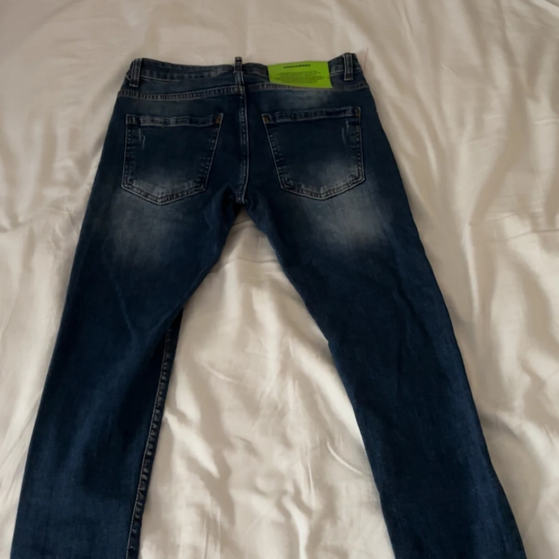 Dsquared2 blå jeans med slitningar - 1