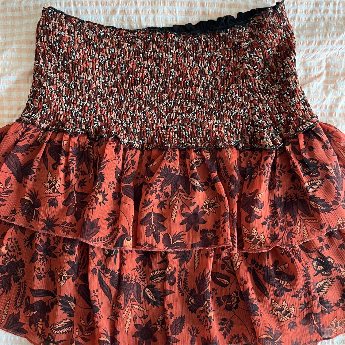 Volangkjol med mönster  - 3