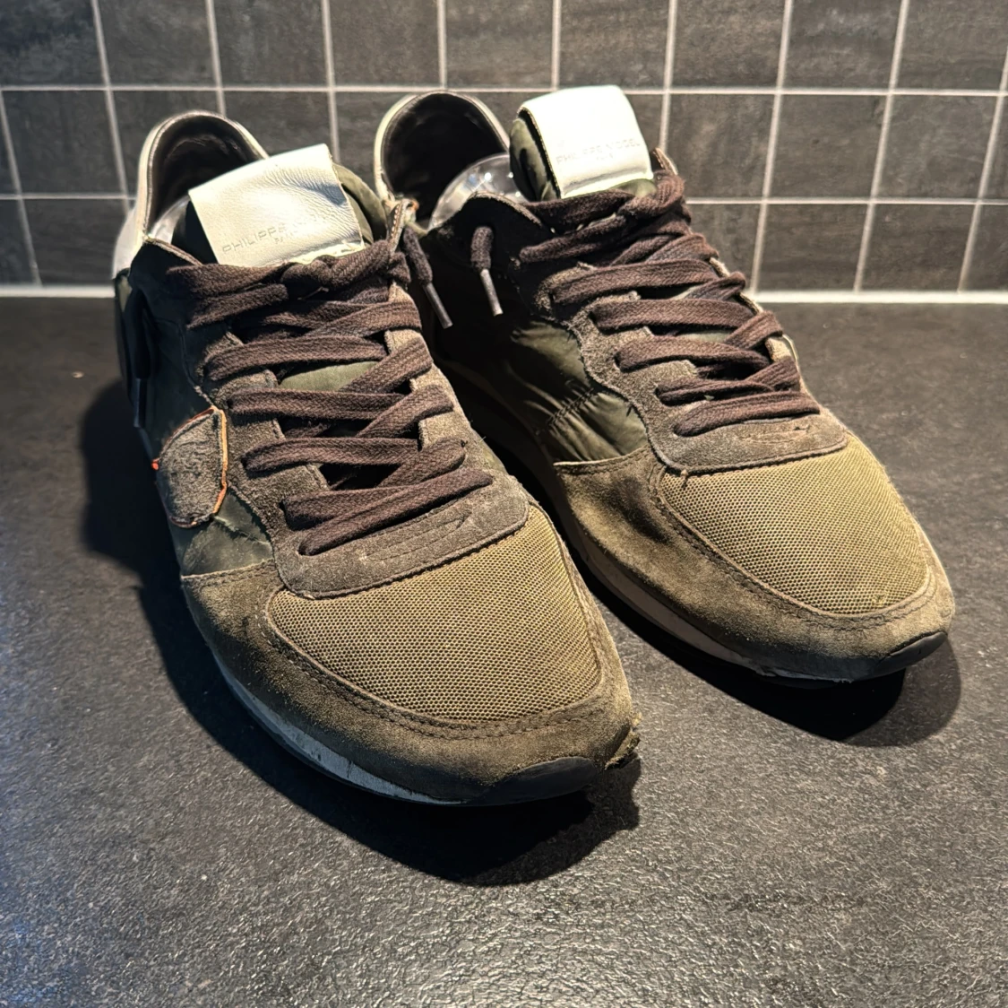 Philippe Model sneakers i olivgrönt