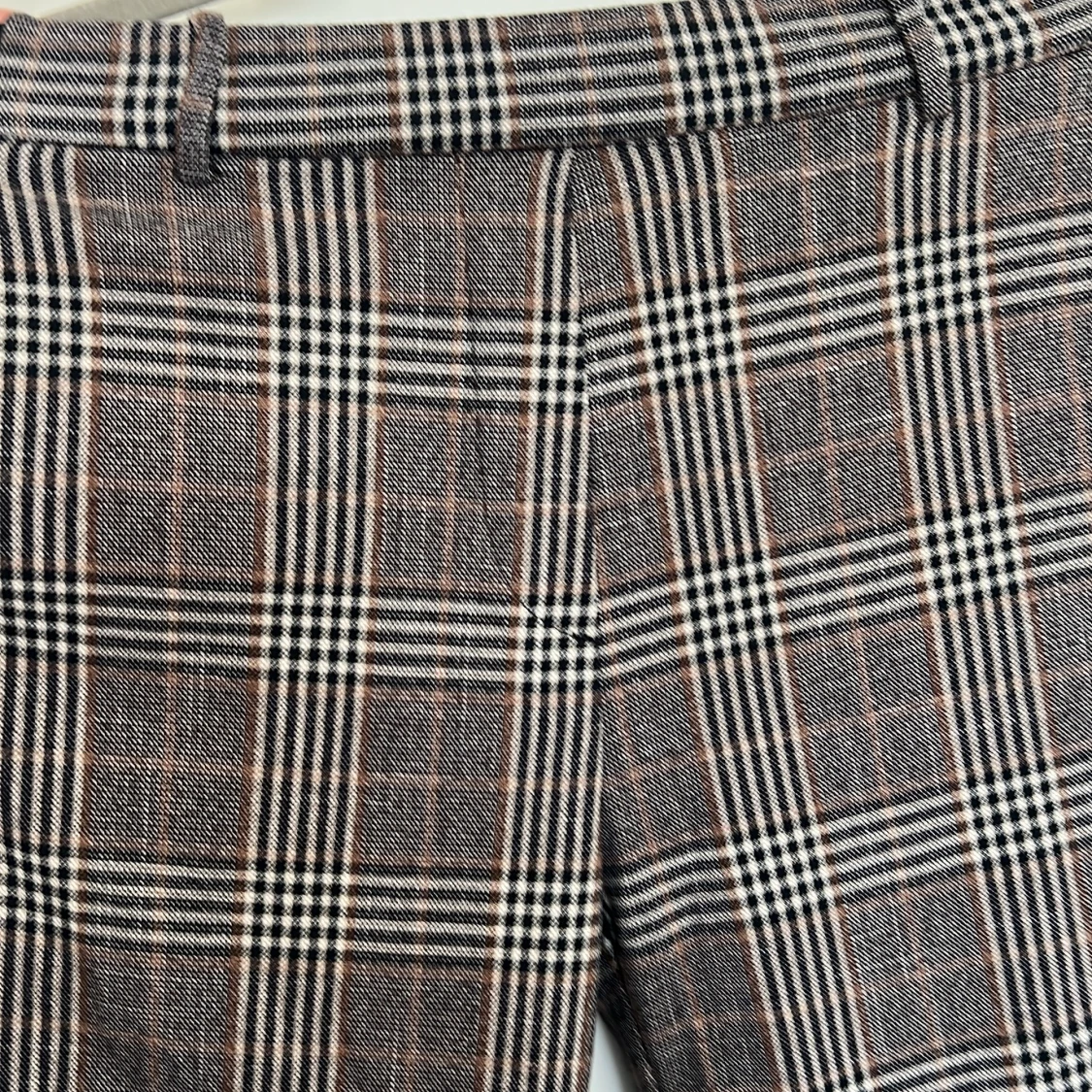 Rutig kostymbyxa från H&M, brun/svart - 2