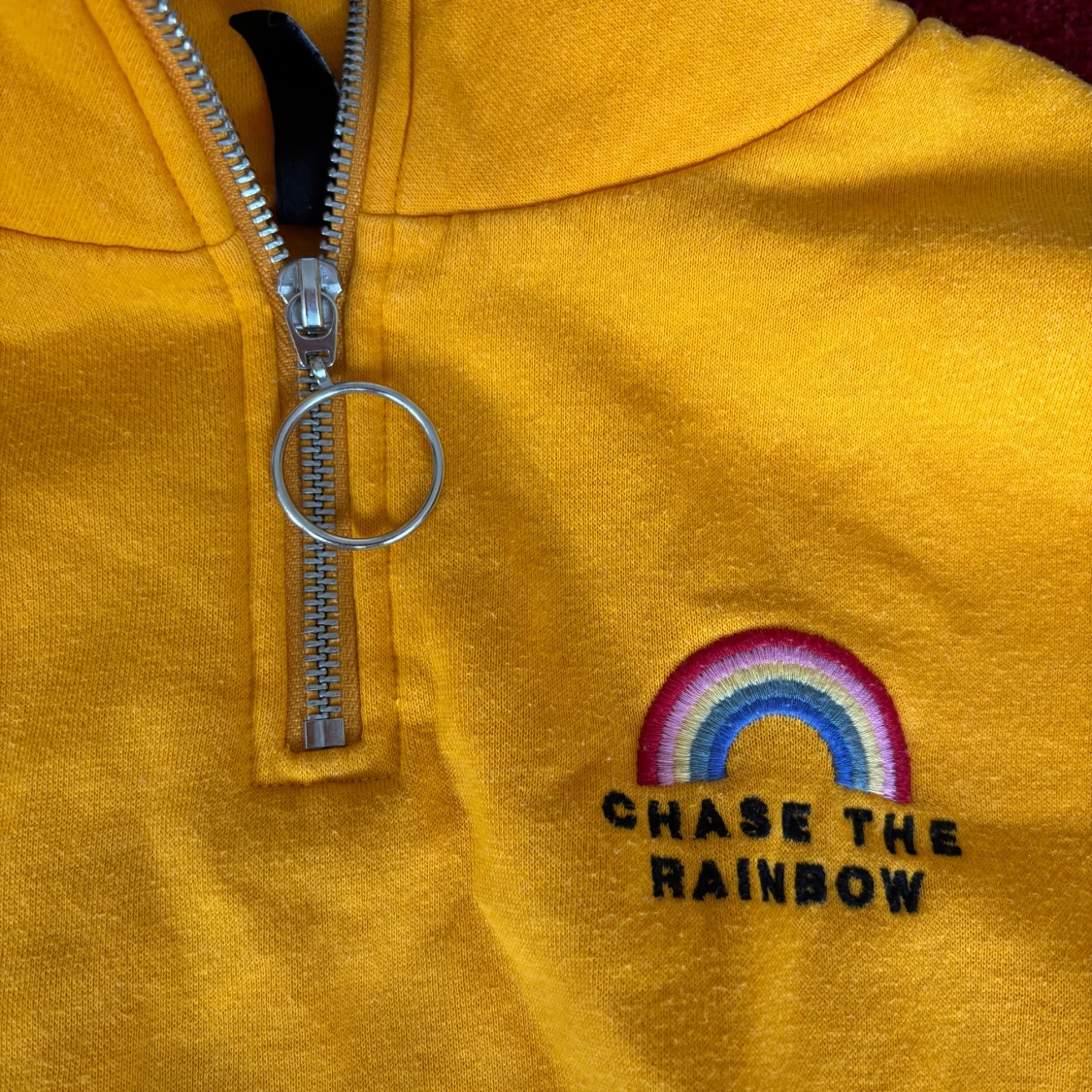 Gul half zip tröja från HM XS - 2