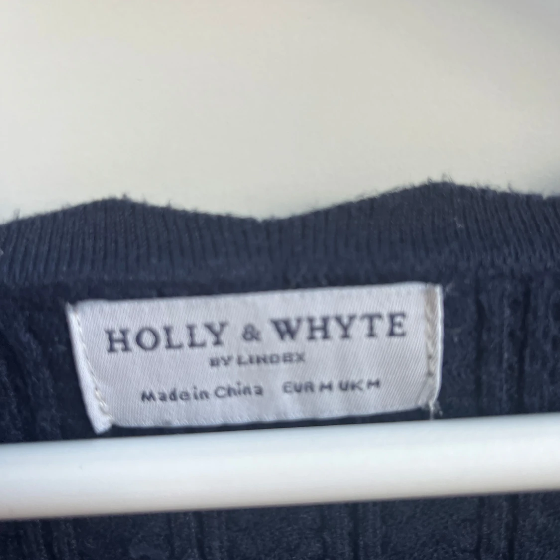 Mörkblå finstickad Topp - Lindex 💙🦋 - 3