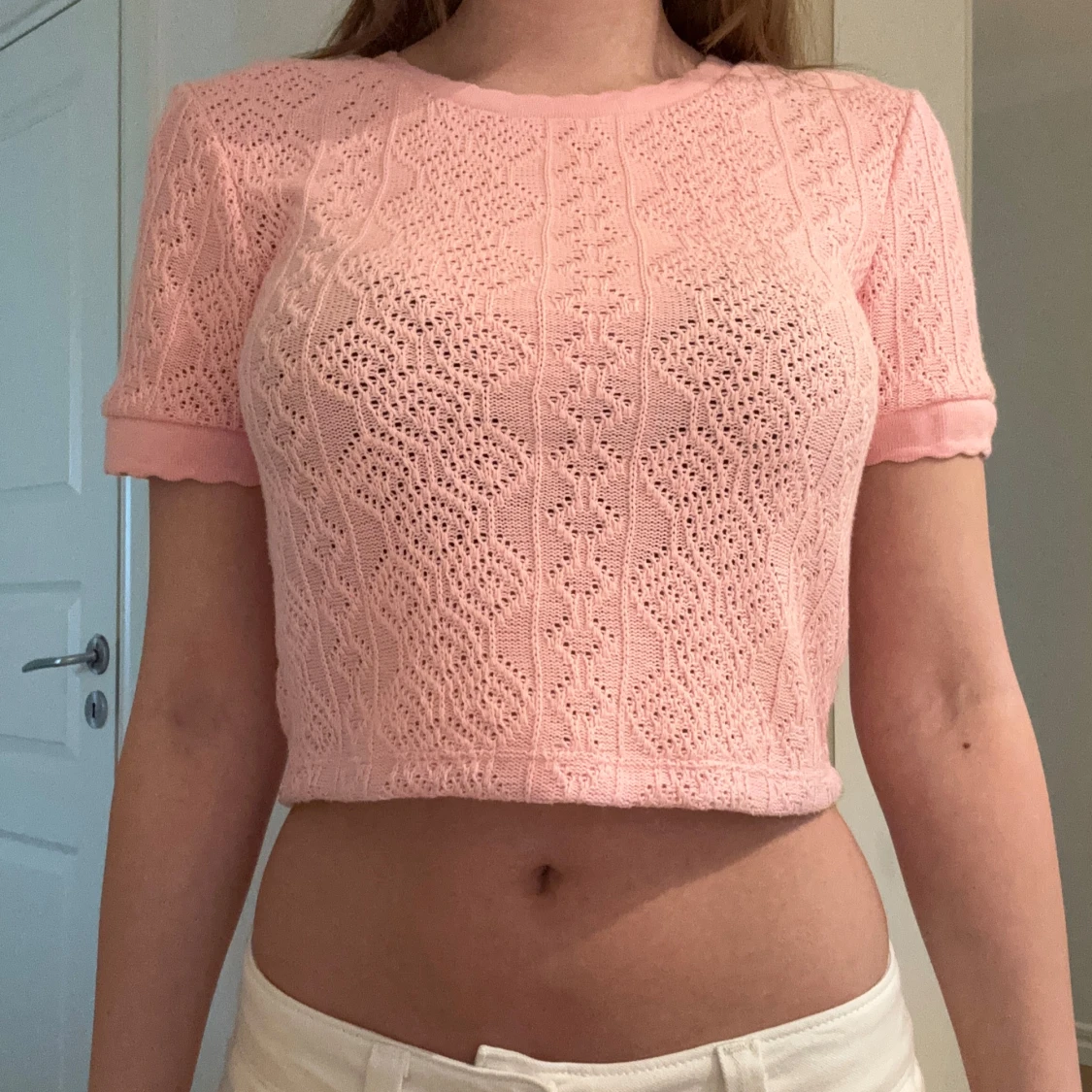 Rosa croppad topp - 1