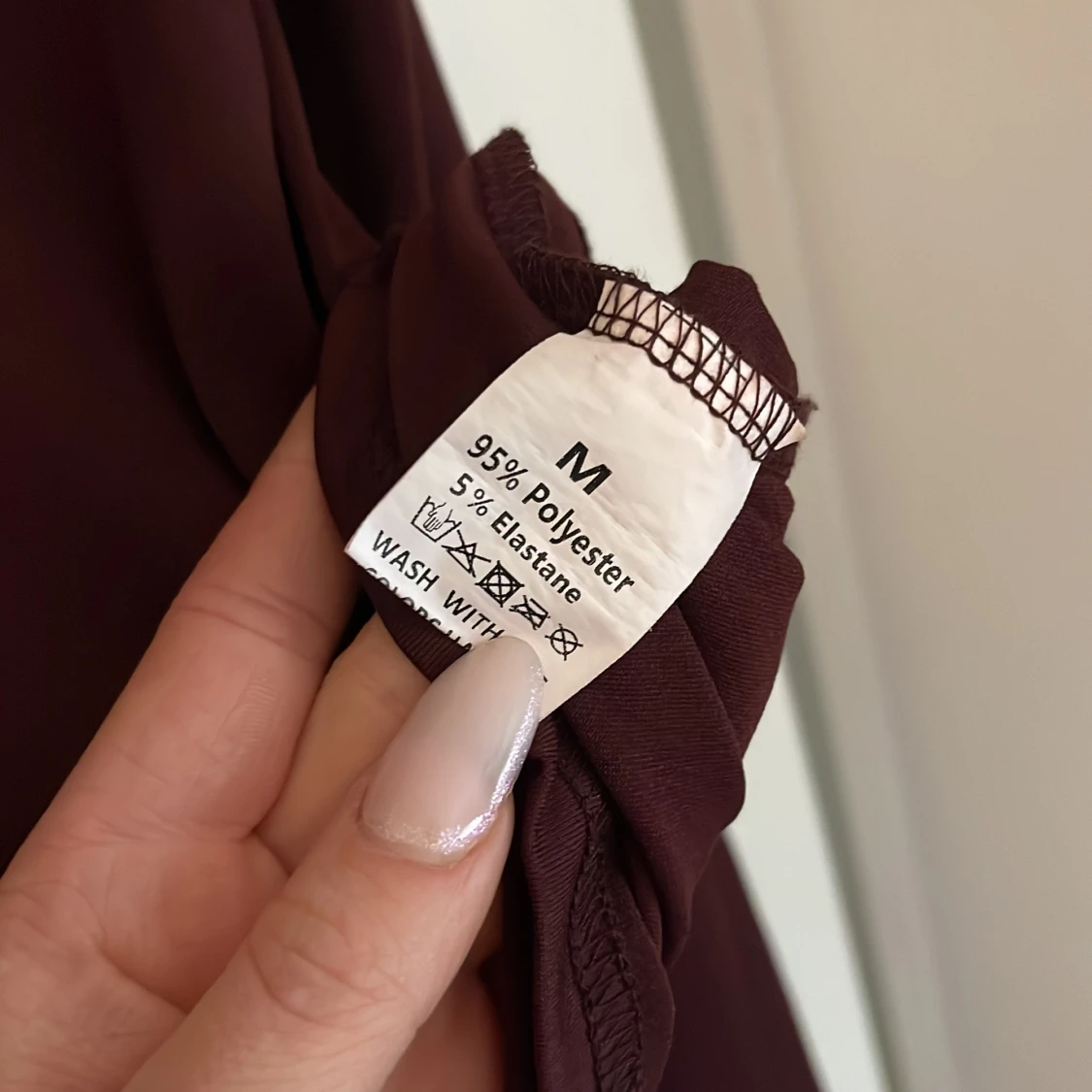 Vinröd långärmad topp - 2