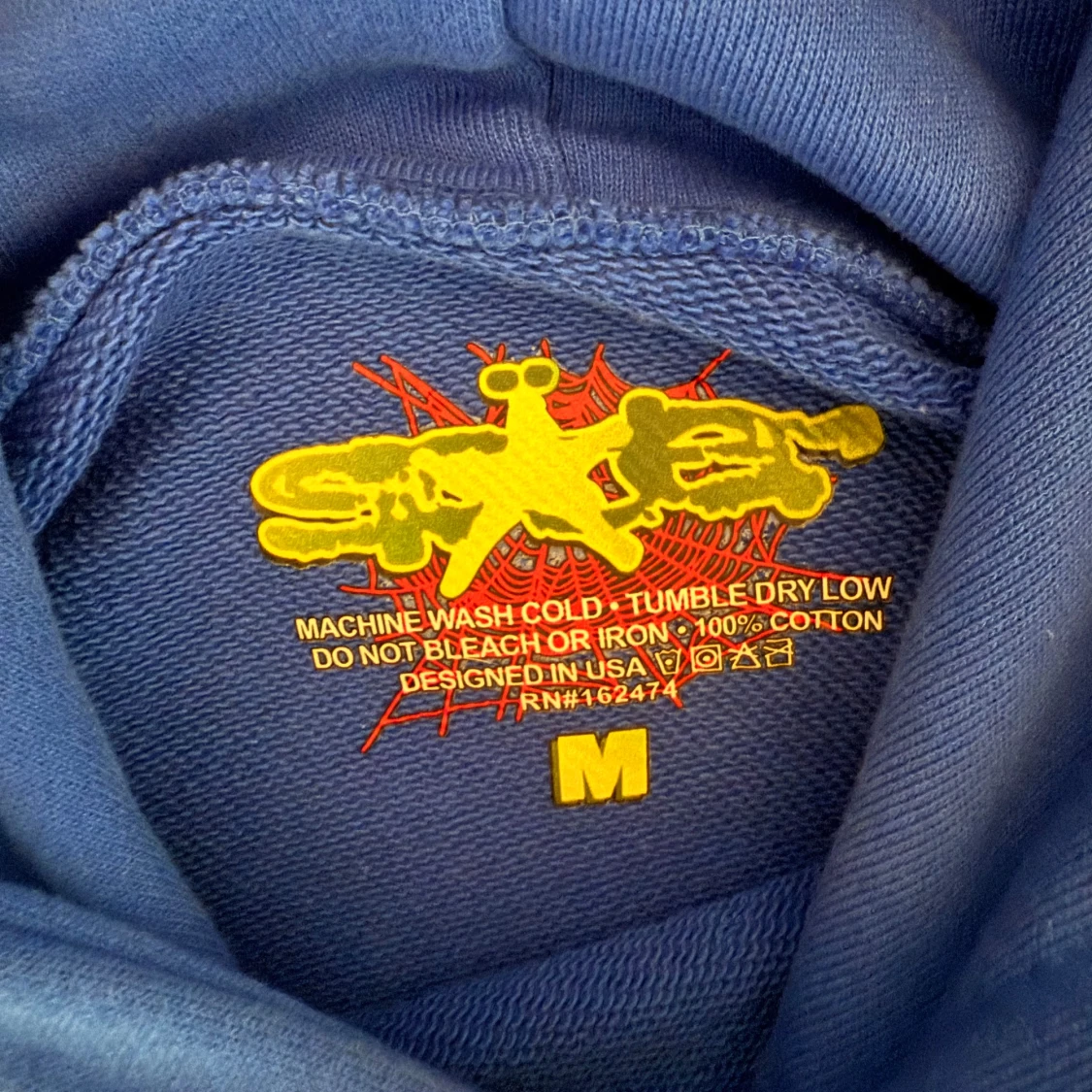 Blå hoodie från Spider - 2