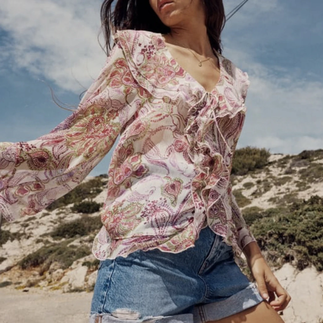 Mönstrad zara blus - 91