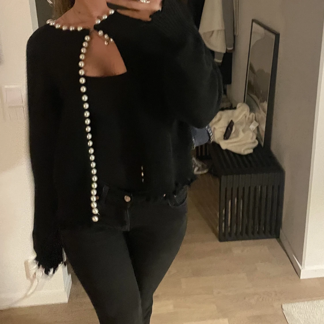 Kofta med pärlor  - 90