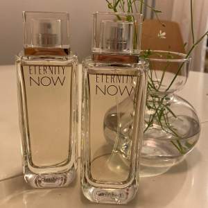 Säljer två st parfymer från Calvin Klein med doften ”Eternity now”. Endast använda ett fåtal gånger. Innehåller 100ml per flaska. Medföljer ej kartong.   300kr/st eller 550 för båda