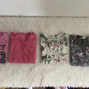 4 st T-shirts till flicka - 4 st T-shirts i storlek 134  Pris 15kr för alla 