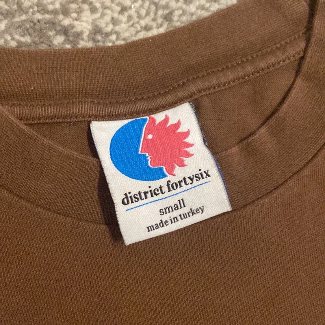 District 46 brown tee  - 91