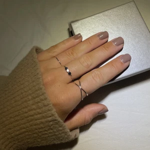 Tunn glansig silver ring  - ⭐️Säljer mycket smycken nu då jag har för mycket och rensar, så bara att skriva vid frågor eller behov av fler bilder🤍✨🌟Paketpris vid köp av flera smycken/plagg.