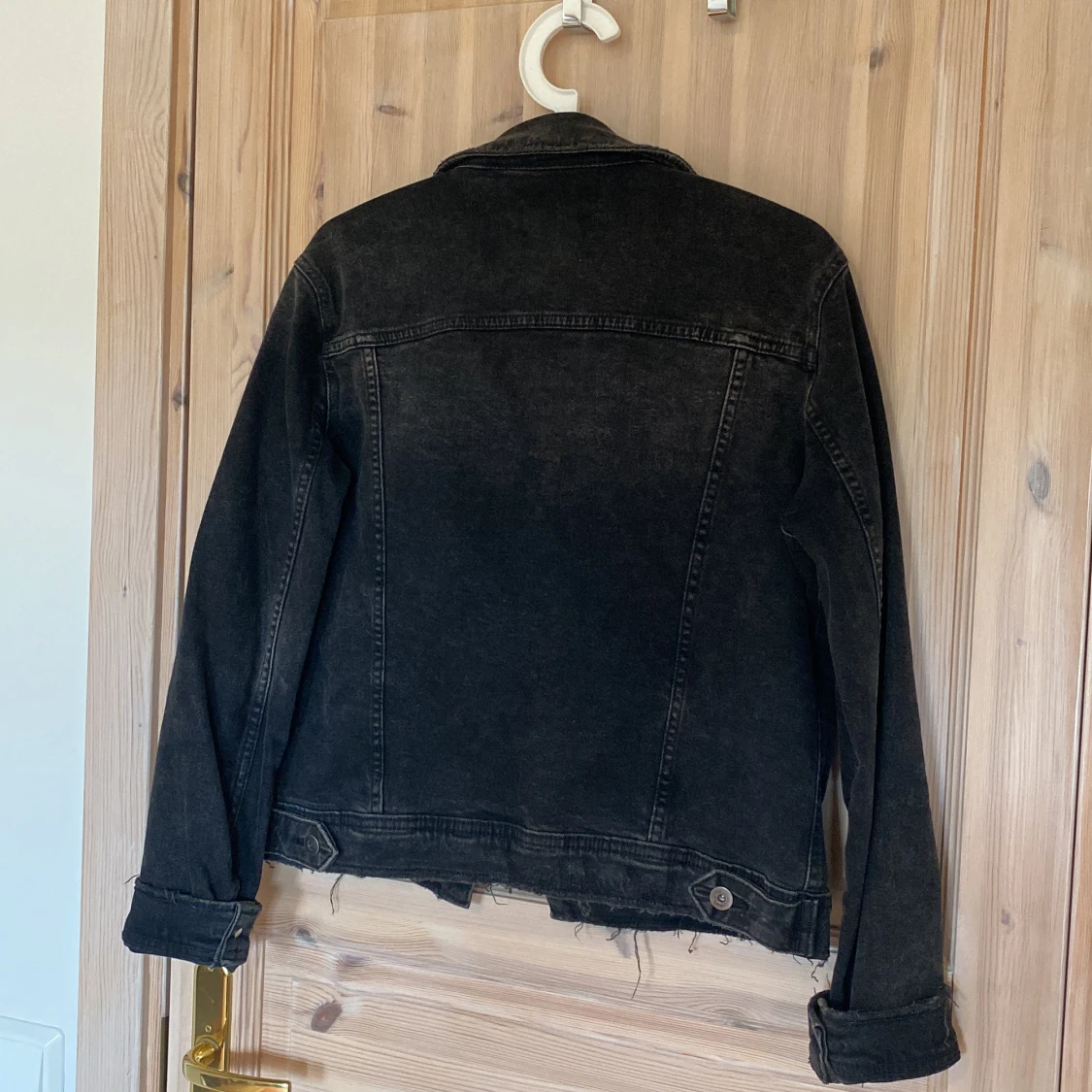 Svart jeans jacka - 90