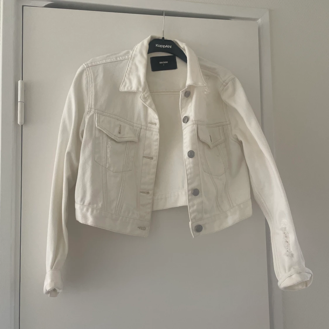 Vit jeansjacka