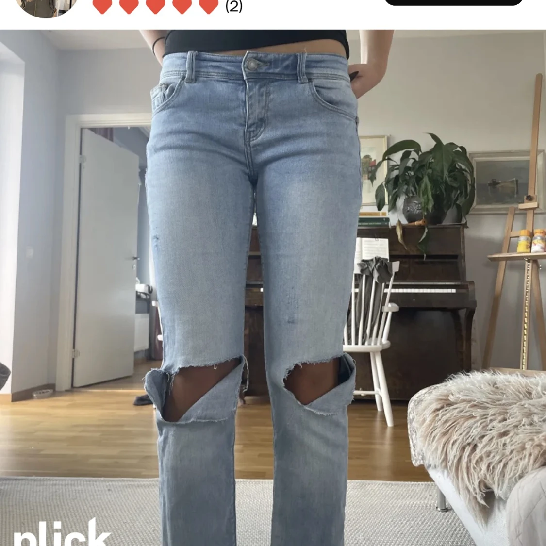 Lågmidjade jeans - 90