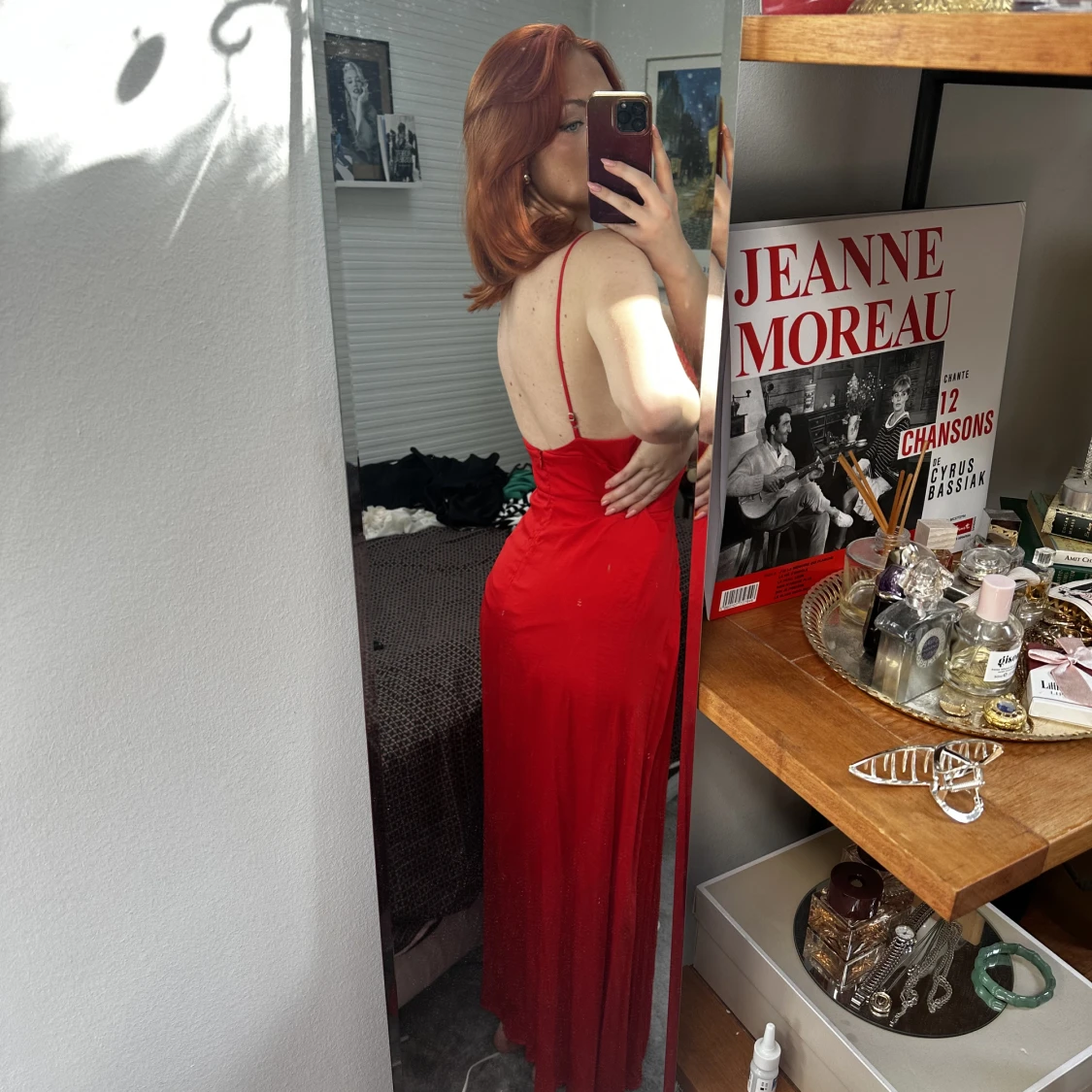 Röd långklänning från Vila - 90