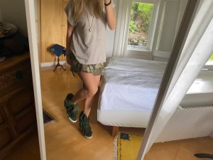 Fransiga skor - Fransiga gröna boots i storlek 39