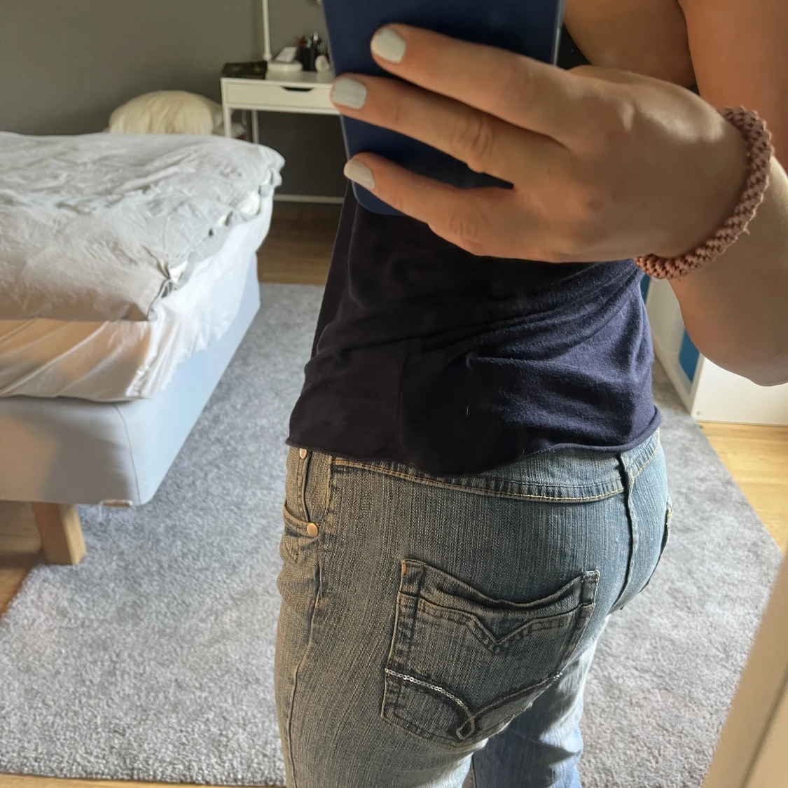 Lågmidjade jeans - 90