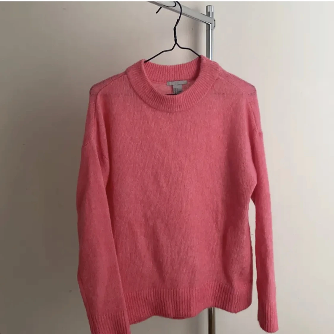 Rosa stickad tröja  - 90