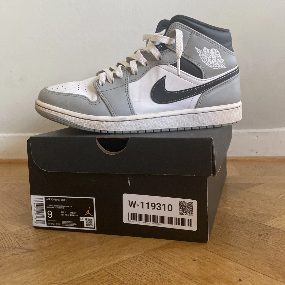 Nike air Jordan 1 light smoke grey anthracite