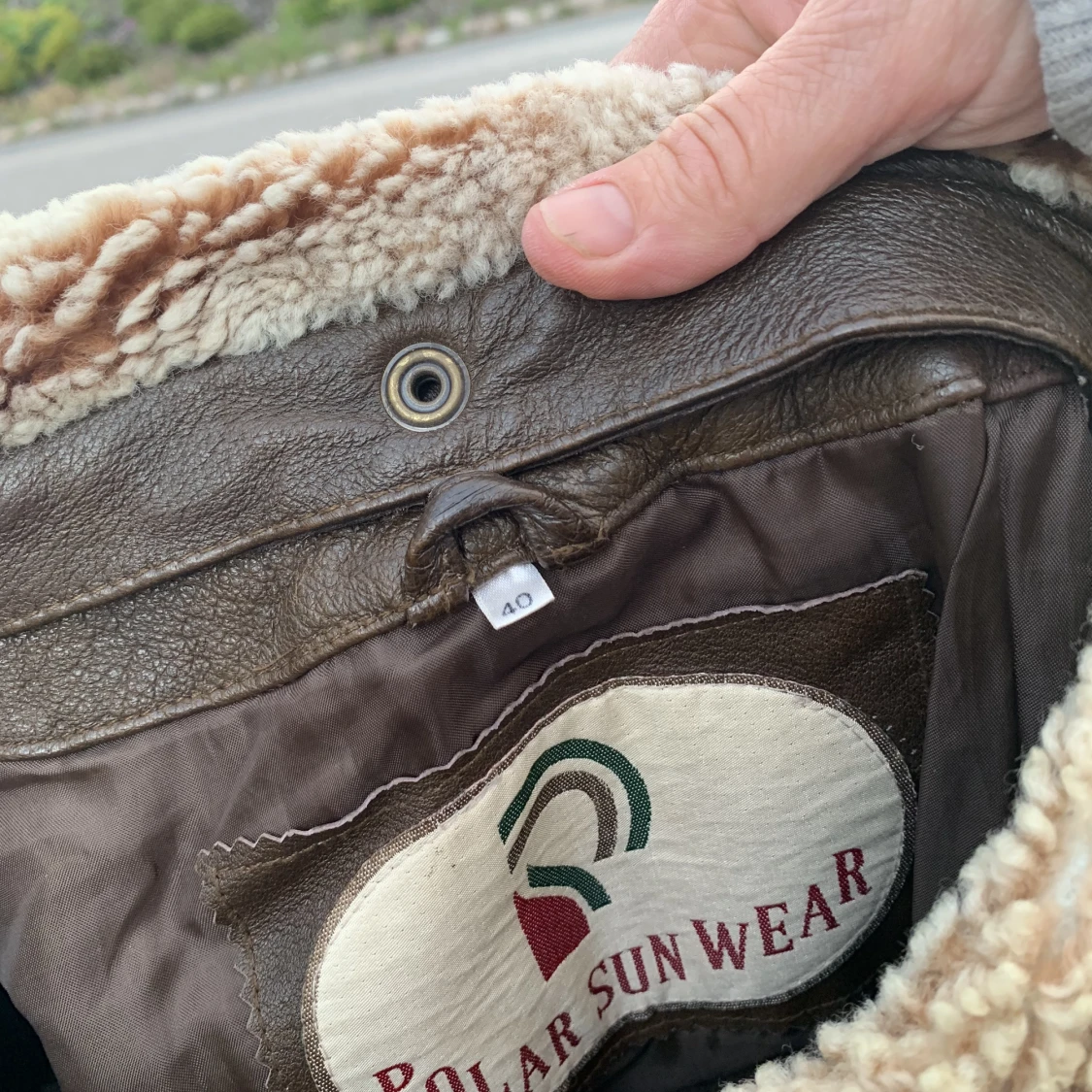 Skinnjacka äkta skinn - 90