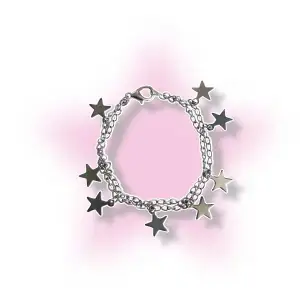 ✭Handjord Double Chained Star armband i rostfritt stål.✭ Skicka gärna armbandstorlek vid beställning.💋 {frakt 15kr}