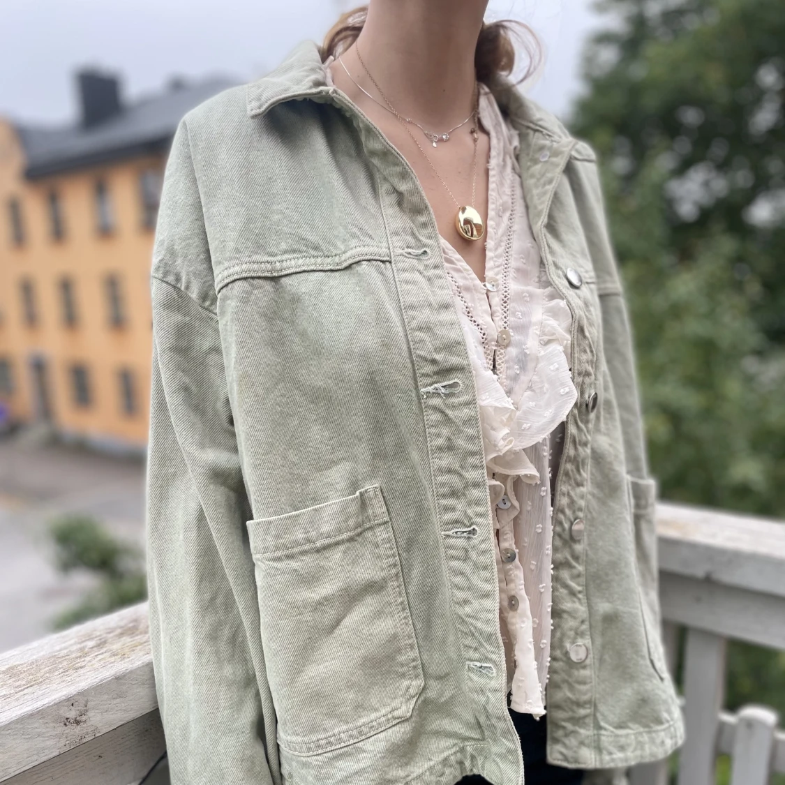 Grön jeans jacka - 91