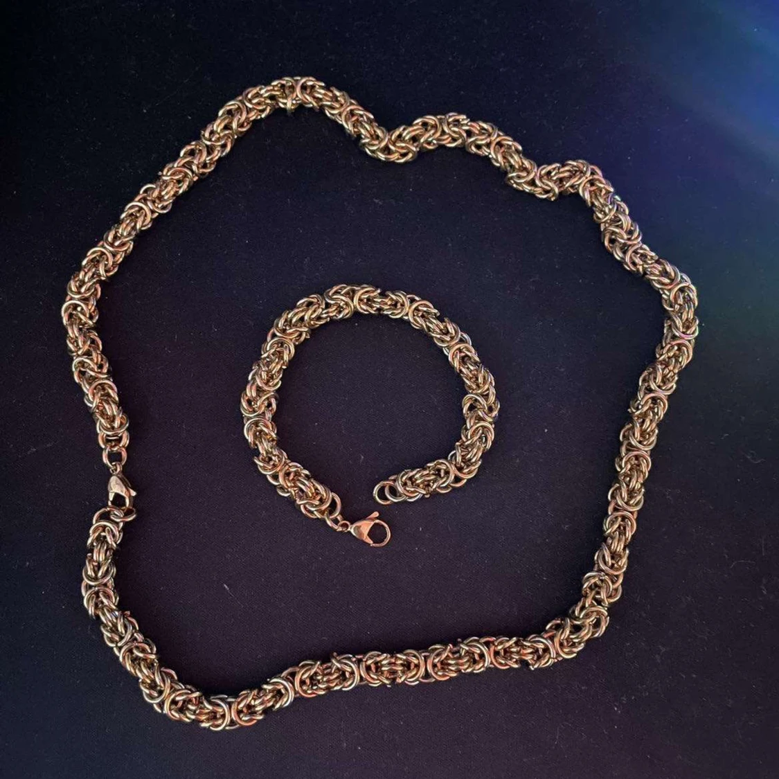 Guld armband guld halspand  - 90