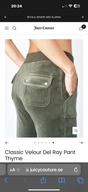 Mörkgröna juicy byxor  - Använda 1-2 gånger, för stora för mig 