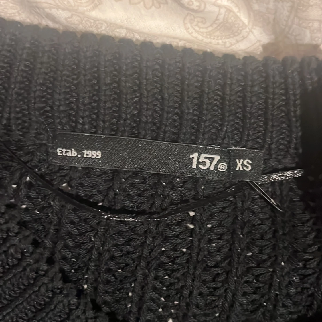 Stickad randig tröja  - 90