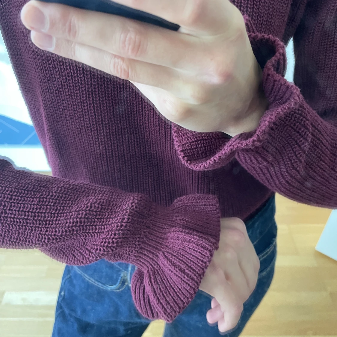 Supergullig stickad tröja👚😊 - 91